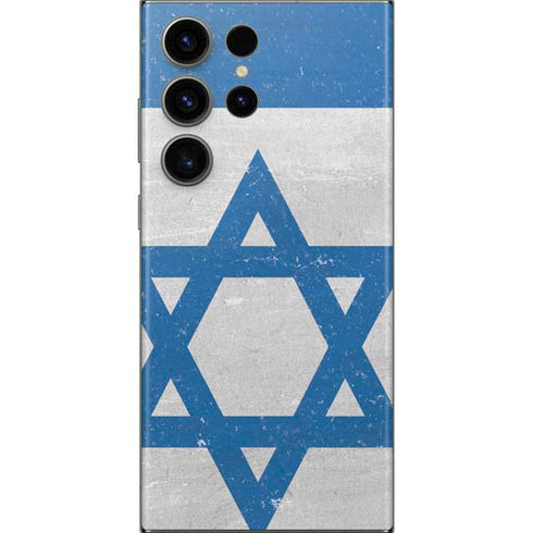 Israel Flag Distressed Galaxy Skins